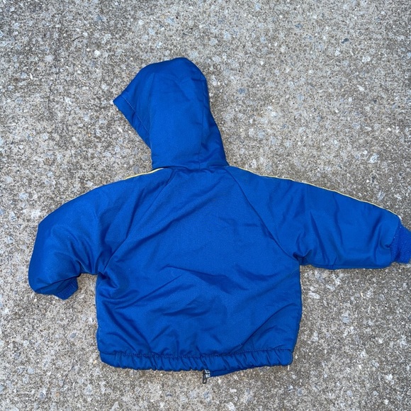 Weather Tamer Blue Vintage 90s Teddy Bear in Shoe Jacket Coat Size 18 months - Picture 4 of 4